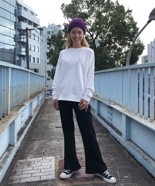 BILLABONG(ビラボン)の「BILLABONG/ビラボン ルーズシルエット スウェット BA014-009(スウェット・レディース・ベージュ/ブラック/ホワイト・M/L)」の17枚目の写真