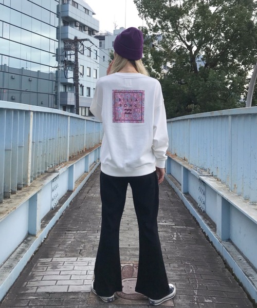 BILLABONG(ビラボン)の「BILLABONG/ビラボン ルーズシルエット スウェット BA014-009(スウェット・レディース・ベージュ/ブラック/ホワイト・M/L)」の18枚目の写真