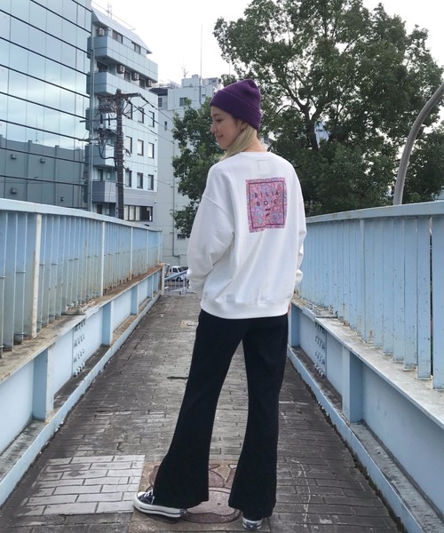 BILLABONG(ビラボン)の「BILLABONG/ビラボン ルーズシルエット スウェット BA014-009(スウェット・レディース・ベージュ/ブラック/ホワイト・M/L)」の19枚目の写真