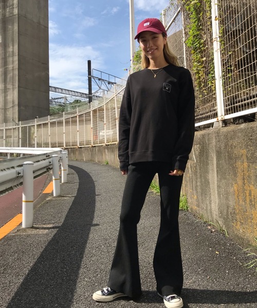 BILLABONG(ビラボン)の「BILLABONG/ビラボン ルーズシルエット スウェット BA014-009(スウェット・レディース・ベージュ/ブラック/ホワイト・M/L)」の7枚目の写真