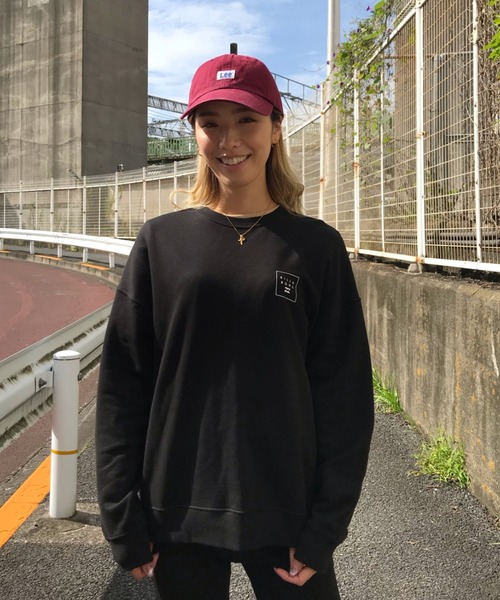 BILLABONG(ビラボン)の「BILLABONG/ビラボン ルーズシルエット スウェット BA014-009(スウェット・レディース・ベージュ/ブラック/ホワイト・M/L)」の4枚目の写真