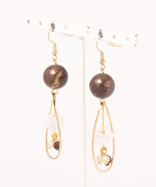 tone(トーン)の「【CouleuR】vintage×clearball ピアス(ピアス(両耳用)・レディース・その他・FREE)」の1枚目の写真