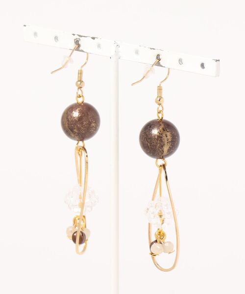 tone(トーン)の「【CouleuR】vintage×clearball ピアス(ピアス(両耳用)・レディース・その他・FREE)」の2枚目の写真