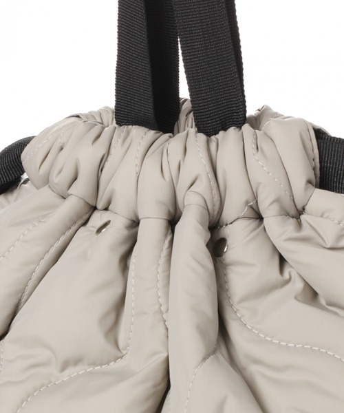 LAKOLE(ラコレ)の「キルティングナップサック / LAKOLE(バックパック/リュック・メンズ・ブラック/ブラウン/グレー・FREE)」の11枚目の写真