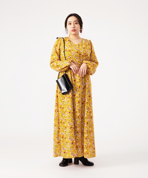 reI'm（リアイム）の「【ものまねタレント 丸山礼】小花柄　Any界隈モテワンピース（ワンピース・レディース・ホワイト系その他/イエロー系その他・M/L）」の8枚目の写真