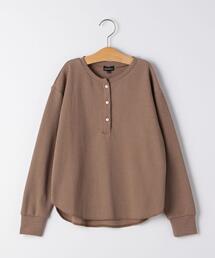 green label relaxing（グリーンレーベルリラクシング）の「【ジュニア】ドライワッフル フェイクパール プルオーバー（Tシャツ/カットソー・キッズ）」