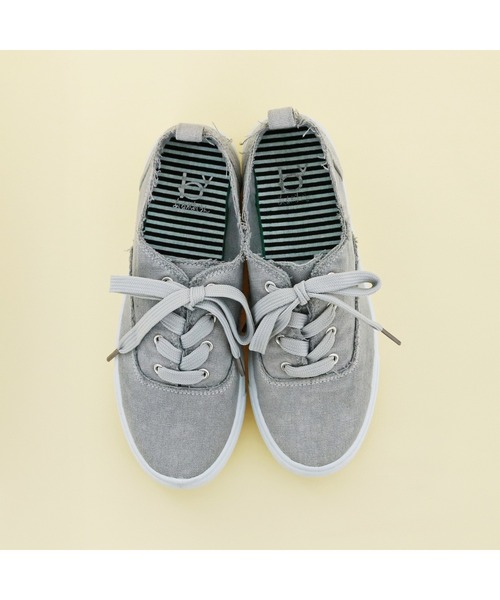 byあしながおじさん（バイアシナガオジサン）の「やわらかウォッシュドスニーカー/byあしながおじさん（スニーカー・レディース・ベージュ/ブラック/ライトグレー/ライトグリーン・L/LL/S/M）」の8枚目の写真