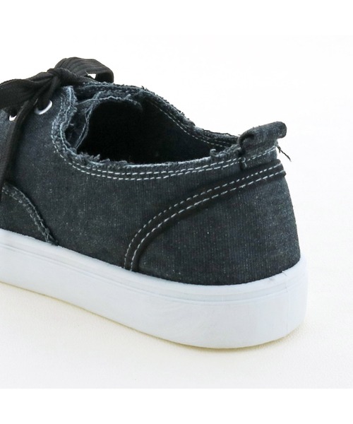 byあしながおじさん（バイアシナガオジサン）の「やわらかウォッシュドスニーカー/byあしながおじさん（スニーカー・レディース・ベージュ/ブラック/ライトグレー/ライトグリーン・L/LL/S/M）」の11枚目の写真