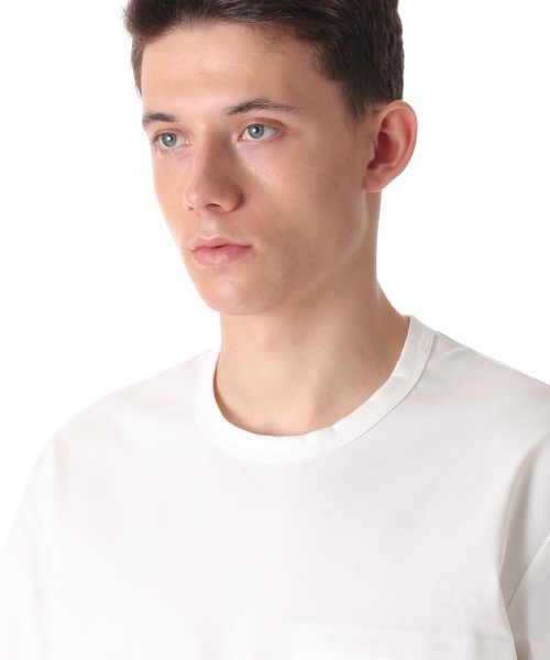 ATTACHMENT（アタッチメント）の「PONTE JERSEY TECHNICAL T-SHIRT S/S（Tシャツ/カットソー・メンズ・ホワイト/ブラック/ダークグリーン・1/2/3/4）」の9枚目の写真