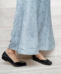 【新カラー追加】やわここち(R)Vカットスクエアパンプス