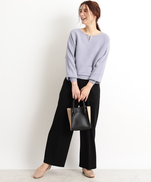 grove(グローブ)の「【新カラー追加】やわここち(R)Vカットスクエアパンプス(パンプス・レディース・サックスブルー/ベージュ/ブラック/アイボリー/ガンメタ/ダークブラウン/ブラック系3・20/25/30/35/50/40/45)」の8枚目の写真