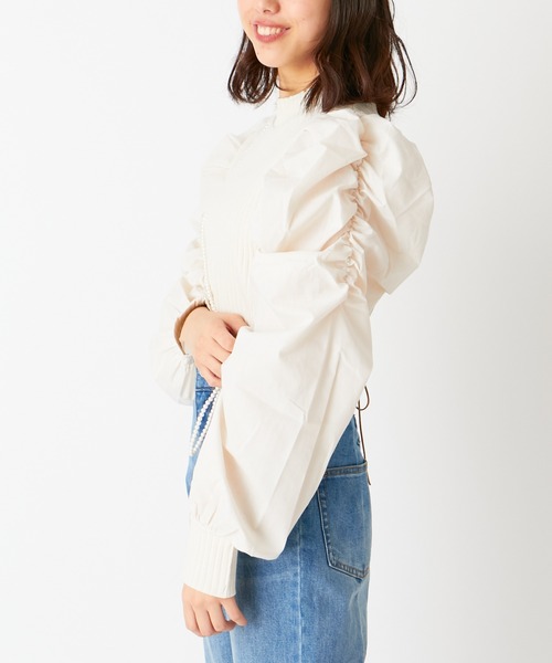 Chico（チコ）の「パワショルテレコトップス（Tシャツ/カットソー・レディース・アイボリー/ブラック・FREE）」の9枚目の写真