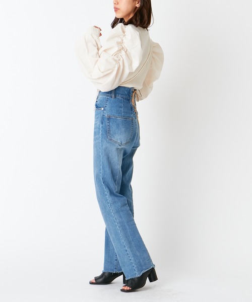 Chico（チコ）の「パワショルテレコトップス（Tシャツ/カットソー・レディース・アイボリー/ブラック・FREE）」の19枚目の写真