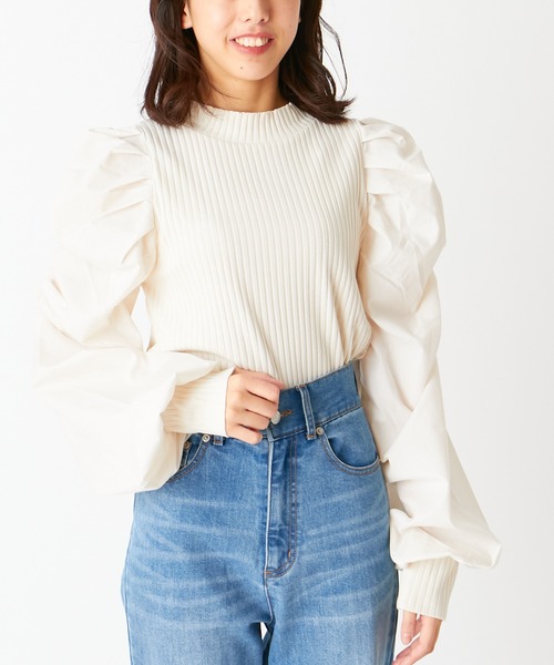 Chico（チコ）の「パワショルテレコトップス（Tシャツ/カットソー・レディース・アイボリー/ブラック・FREE）」の18枚目の写真