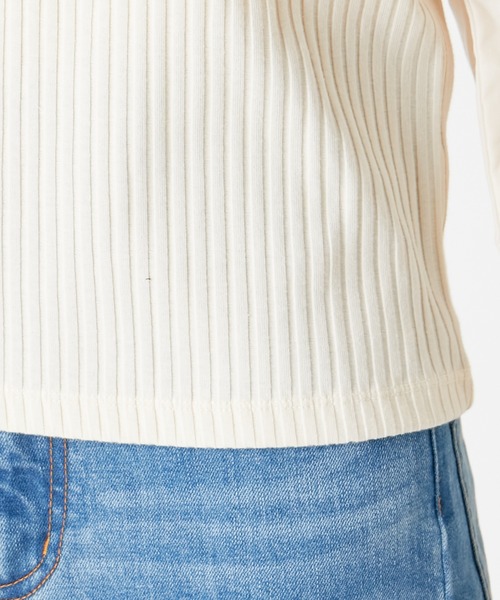 Chico（チコ）の「パワショルテレコトップス（Tシャツ/カットソー・レディース・アイボリー/ブラック・FREE）」の12枚目の写真