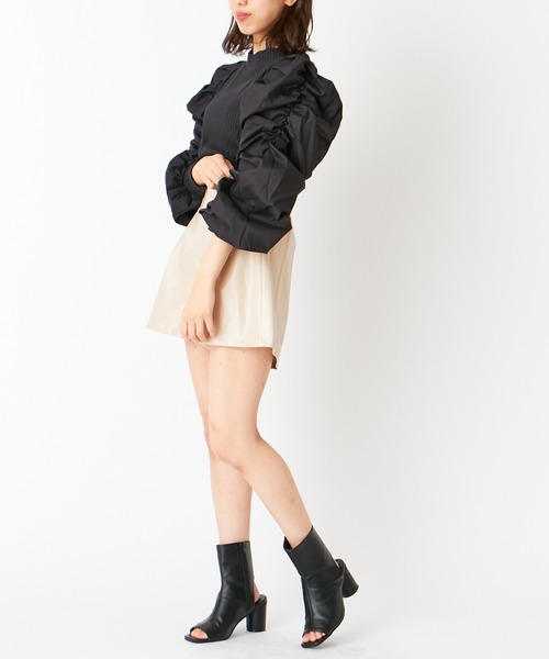 Chico（チコ）の「パワショルテレコトップス（Tシャツ/カットソー・レディース・アイボリー/ブラック・FREE）」の4枚目の写真