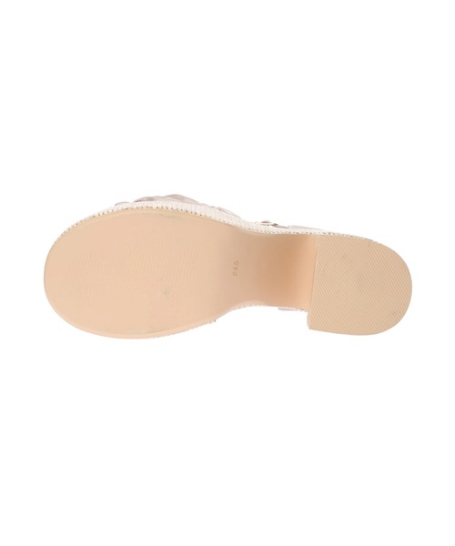 Honey Salon（ハニーサロン）の「ギャザーリボンサンダル（サンダル・レディース・ピンクベージュ・S/L/M）」の6枚目の写真