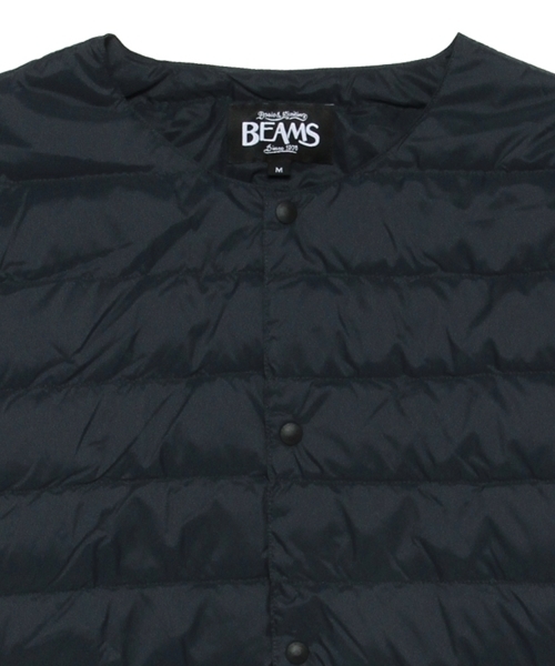 BEAMS（ビームス）の「◎BEAMS / ノーカラ ーインナーダウンジャケット（ダウンジャケット/コート・メンズ・グレー/ブラック/ネイビー・SMALL/MEDIUM/LARGE/X-LARGE）」の20枚目の写真