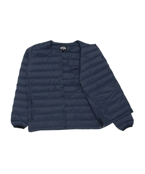 BEAMS（ビームス）の「◎BEAMS / ノーカラ ーインナーダウンジャケット（ダウンジャケット/コート・メンズ・グレー/ブラック/ネイビー・SMALL/MEDIUM/LARGE/X-LARGE）」の17枚目の写真