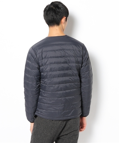 BEAMS（ビームス）の「◎BEAMS / ノーカラ ーインナーダウンジャケット（ダウンジャケット/コート・メンズ・グレー/ブラック/ネイビー・SMALL/MEDIUM/LARGE/X-LARGE）」の6枚目の写真