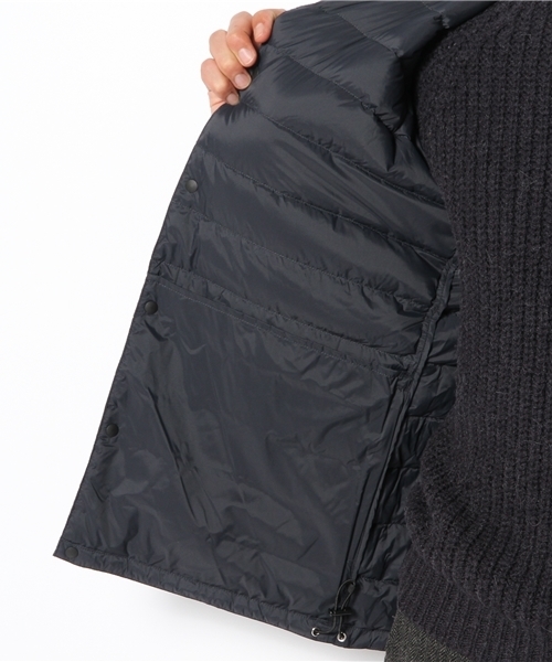 BEAMS（ビームス）の「◎BEAMS / ノーカラ ーインナーダウンジャケット（ダウンジャケット/コート・メンズ・グレー/ブラック/ネイビー・SMALL/MEDIUM/LARGE/X-LARGE）」の10枚目の写真