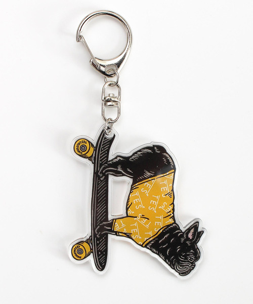 The Endless Summer（エンドレスサマー）の「TES BUHI KEY HOLDER / キーホルダー（キーホルダー・メンズ・ホワイト/ブラック/ネイビー/ブラウン/A/その他4/その他3/その他2/その他1/その他6/その他5/その他7/その他9/その他8/その他10/オフホワイト/ブルー/B/G/I/E/F/グリーン/H/チャコール/ロイヤルブルー/C/D/レッド/オレンジ/パープル/ラベンダー/ダークブラウン/パープル系その他/パープル系その他2/ワイン/ライラック/ターコイズブルー/バイオレット/ライトグレー/グレー/アイボリー・FREE）」の4枚目の写真