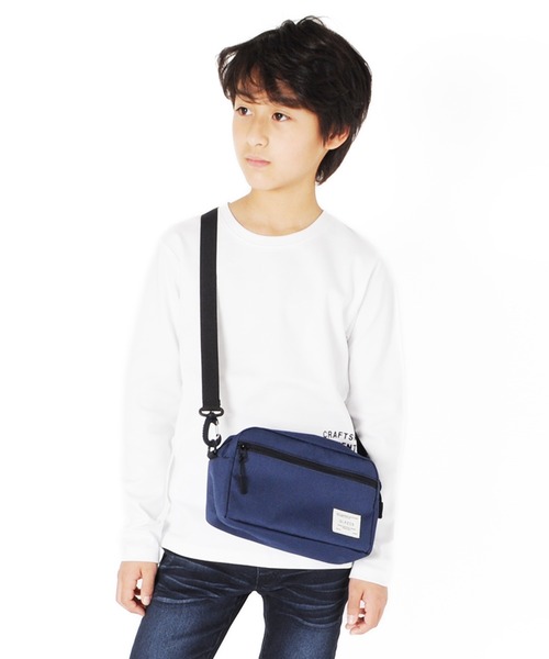 GLAZOS（グラソス）の「スクエアショルダーバッグ（ショルダーバッグ・キッズ・ベージュ/グリーン/ネイビー/ブラック・フリー）」の4枚目の写真