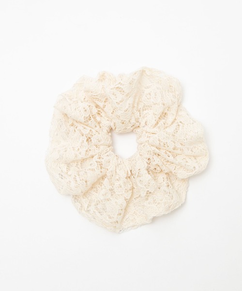 WEGO（ウィゴー）の「WEGO/レースビックシュシュ（シュシュ・レディース・ホワイト/ブラック/ベージュ・FREE）」の5枚目の写真