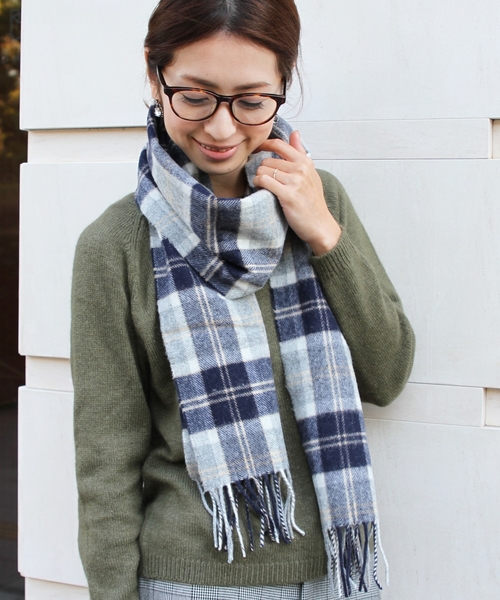 美品　ユナイテッドアローズトウキョウ　シルク混　タータンチェック　アンコン　Ｌ 美品 L UNITED ARROWS TOKYO ユナイテッドアローズトウキョウ シルク混