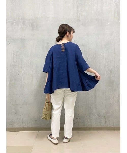 BEARDSLEY - ビアズリー⭐︎釦ホール刺繍ブラウス BEARDSLEY（ビアズリー）の「釦ﾎｰﾙ刺繍ブラウス（シャツ