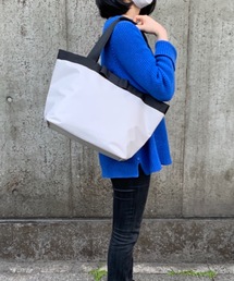 カシュカシュ cachecache / WEB限定ナイロンリボントートバッグL