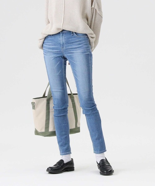 SOMETHING（サムシング）の「【SOMETHING】「COOL」 デニムスキニーパンツ（デニムパンツ・レディース・ライトインディゴブルー・25inch/26inch/27inch/28inch/29inch）」の9枚目の写真