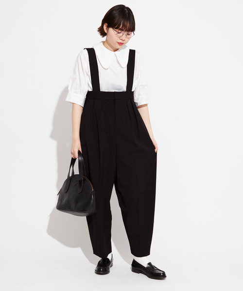 【美品】I am I in fact... BON BON タックつりパンツ I am I in fact（アイアムアイインファクト）の「BON BON