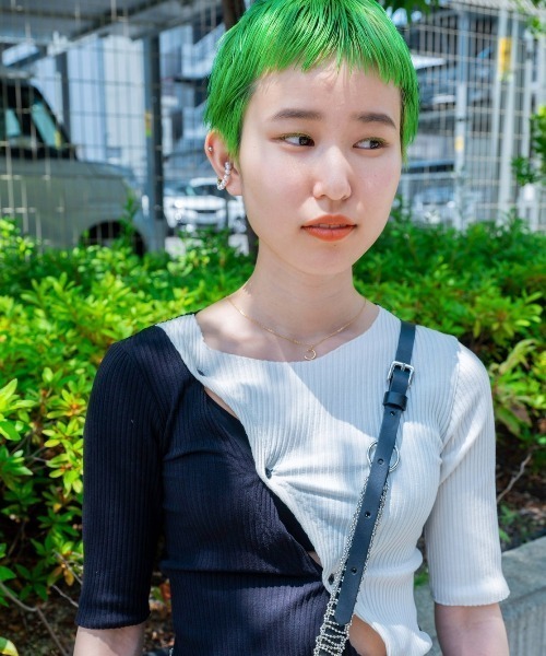 Lyta(リタ)の「タイトリブトップス(その他トップス・レディース・ベージュ/ブラック系その他・FREE)」の4枚目の写真