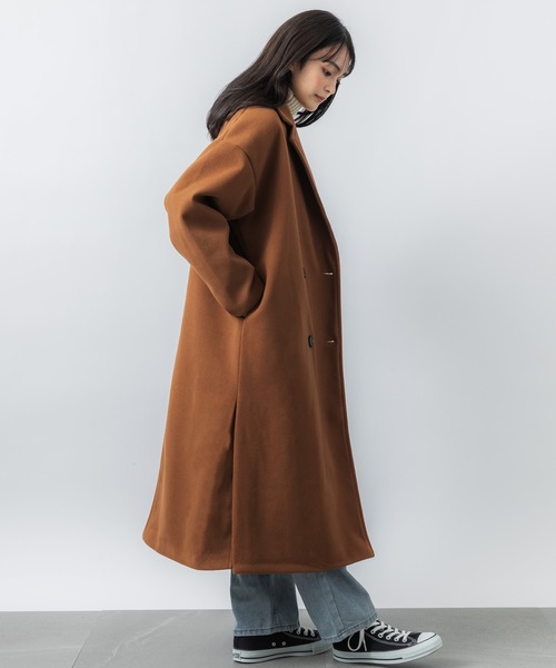 Maison mill コート Maison de CINQ｜【小さいサイズ】ウールモッサ ロング