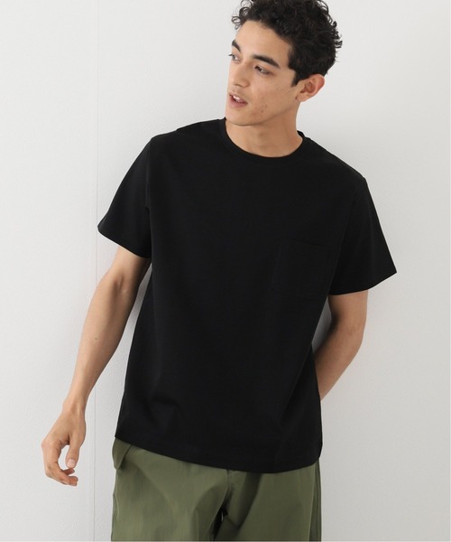 417 EDIFICE（フォーワンセブンエディフィス）の「Nano Tech シルケット クルーネック（Tシャツ/カットソー・メンズ・ホワイト/スカイブルー/ブラック/ベージュ/ブラウン/グリーン/マスタード/ピンク系その他・SMALL/MEDIUM/LARGE）」の3枚目の写真