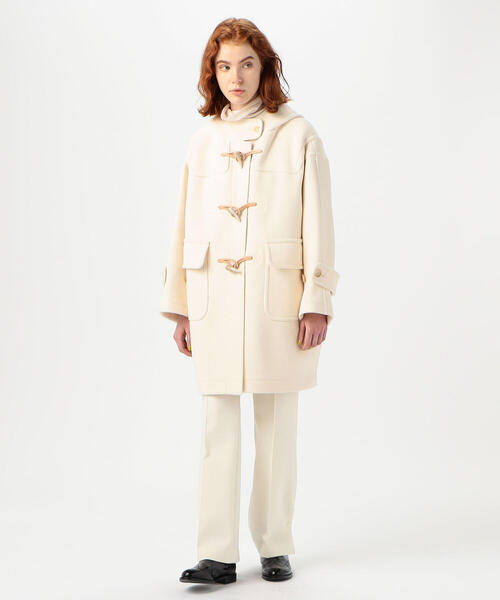 TOMORROWLAND （トゥモローランド）の「フレンチパイルカット ダッフルコート（ダッフルコート・レディース・ホワイト/ネイビー・36）」の3枚目の写真