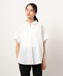 AMERICAN HOLIC | スキッパーリネンブレンドシャツ ＊(シャツ/ブラウス)