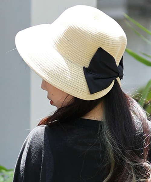 ARCANUM DESIGN（アルカナムデザイン）の「ARL ビッグリボンポケッタブルハット（ハット・レディース・ブラック/ライトグレー/ベージュ・FREE）」の10枚目の写真