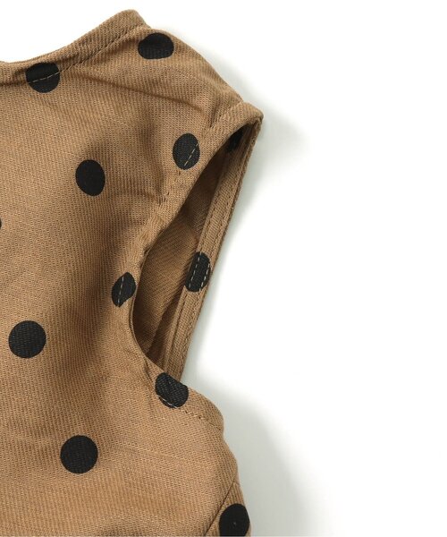 BREEZE（ブリーズ）の「ドット後ろフリルチュニック（チュニック・キッズ・ブラウン/オフホワイト・90/100/110/120/80/130/140）」の9枚目の写真