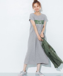 coca（coca） | カレッジアソートプリントワンピース(ワンピース)