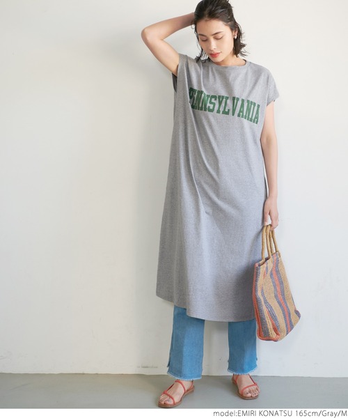 coca(coca)(コカ)の「カレッジアソートプリントワンピース(ワンピース・レディース・ホワイト/ブラック/ネイビー/グレー・M/L)」の20枚目の写真