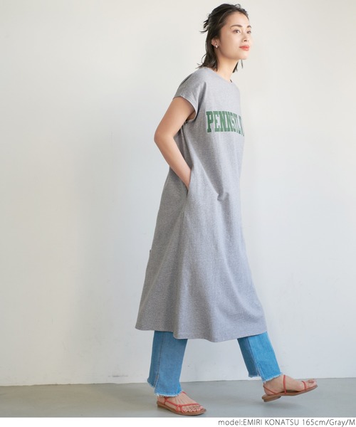 coca(coca)(コカ)の「カレッジアソートプリントワンピース(ワンピース・レディース・ホワイト/ブラック/ネイビー/グレー・M/L)」の21枚目の写真