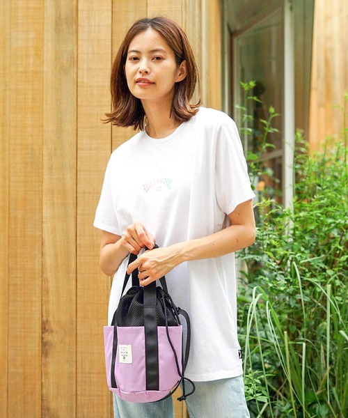 BILLABONG（ビラボン）の「BILLABONG レディース SHOULDER BAG バッグ 【2021年夏モデル】/ビラボンきんちゃくショルダーバック2way（ショルダーバッグ・レディース・ブラック/ベージュ/ラベンダー・FREE）」の3枚目の写真