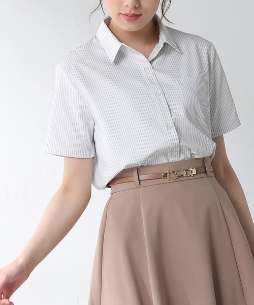 Honeys（ハニーズ）の「半袖レギュラーシャツ（シャツ/ブラウス