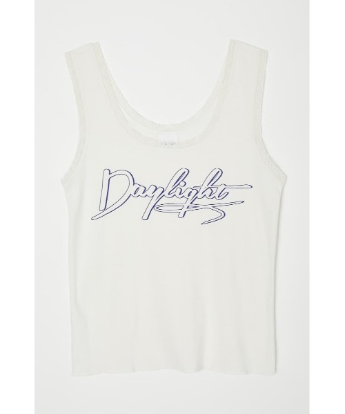 MOUSSY（マウジー）の「DAYLIGHT LACY CAMI トップス（タンクトップ・レディース・アイボリー/ブルー/ライトブラック・FREE）」の21枚目の写真