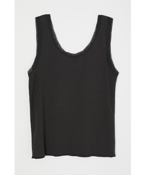 MOUSSY（マウジー）の「DAYLIGHT LACY CAMI トップス（タンクトップ・レディース・アイボリー/ブルー/ライトブラック・FREE）」の19枚目の写真