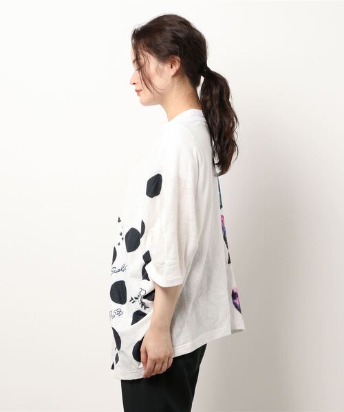 ScoLar（スカラー）の「星柄2WAYスカラージャガードカーディガン（カーディガン/ボレロ・レディース・オフホワイト/ベージュ/ブラック・M）」の7枚目の写真