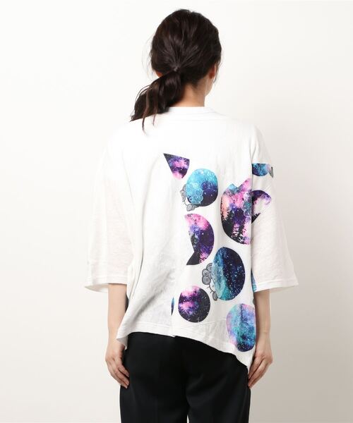 ScoLar（スカラー）の「星柄2WAYスカラージャガードカーディガン（カーディガン/ボレロ・レディース・オフホワイト/ベージュ/ブラック・M）」の6枚目の写真