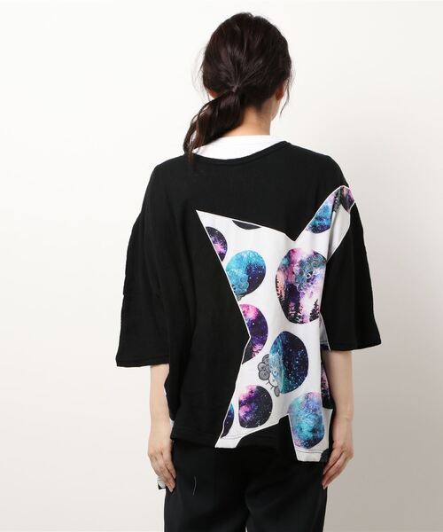 ScoLar（スカラー）の「星柄2WAYスカラージャガードカーディガン（カーディガン/ボレロ・レディース・オフホワイト/ベージュ/ブラック・M）」の8枚目の写真